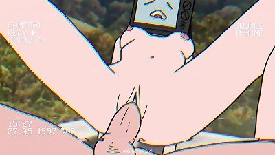 TV doll and cameraman lovemaking cartoon